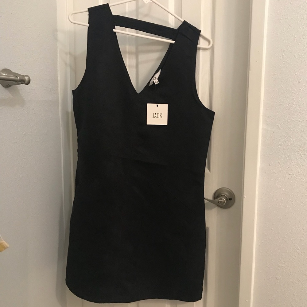 BB Dakota Black suede dress